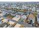 An aerial view of a waterfront neighborhood with colorful homes lining a canal, offering scenic coastal living at 25 Newport St., Ocean Isle Beach, NC 28469