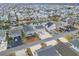 Aerial view of a coastal neighborhood showcasing waterfront homes and a relaxed community setting at 25 Newport St., Ocean Isle Beach, NC 28469