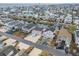 An aerial view of a waterfront neighborhood with colorful homes lining a canal, offering scenic coastal living at 25 Newport St., Ocean Isle Beach, NC 28469