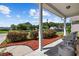 Inviting front porch with decorative landscaping, seating, and curb appeal at 2709 Eton St., Myrtle Beach, SC 29579