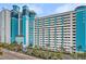 Exterior view of resort with multiple balconies and ocean views at 3000 N Ocean Blvd. # 420, Myrtle Beach, SC 29577