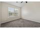 Bedroom featuring a window, carpet floor, and ceiling fan at 3017 Mercer Dr. # 0, Conway, SC 29526