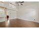Bright living room featuring high ceilings, hardwood floors, and an open floor plan at 3017 Mercer Dr. # 0, Conway, SC 29526