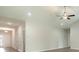 Open-concept living area with neutral walls, recessed lighting, and contemporary flooring at 3308 Little Bay Dr., Conway, SC 29526
