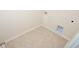 The laundry room features tile flooring, utility connections, and neutral wall paint at 3557 Ashridge Way, Conway, SC 29526