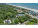 Stunning aerial shot of a coastal property with ocean views and a private pool at 3907 N Ocean Blvd., Myrtle Beach, SC 29572