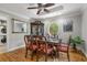 Formal dining room with classic furniture and a view of the outdoors at 3907 N Ocean Blvd., Myrtle Beach, SC 29572