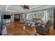 Bright living room with hardwood floors and comfortable seating at 3907 N Ocean Blvd., Myrtle Beach, SC 29572