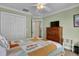 Bedroom featuring a dresser, closet, carpeted floors, and calming paint color on the walls at 421 30Th Ave. S, Sunset Beach, NC 28468
