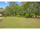Spacious backyard featuring mature trees and lush greenery at 4554 Fringetree Dr., Murrells Inlet, SC 29576