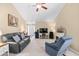 Relaxing living room with vaulted ceilings, large-screen television, and comfortable sofa for entertainment at 4554 Fringetree Dr., Murrells Inlet, SC 29576