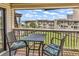 Balcony overlooking the well manicured lawn, ocean and pool view at 5601 N Ocean Blvd. # B316, Myrtle Beach, SC 29577