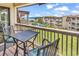 Balcony overlooking the well manicured lawn, ocean and pool view at 5601 N Ocean Blvd. # B316, Myrtle Beach, SC 29577