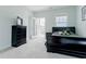 Bedroom with carpeted floors, a bed, and balcony at 6186 Chadderton Circle, Myrtle Beach, SC 29579