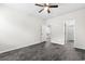 Bedroom with ceiling fan, and luxury vinyl plank flooring at 623 Harrison Mill St. # 623, Myrtle Beach, SC 29579