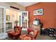 Home office featuring bright accent wall, charming decor, and plenty of workspace at 632 Lafayette Park Dr., Little River, SC 29566