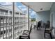 Spacious balcony to relax while taking in surrounding views at 704 S Ocean Blvd. # 304A, Myrtle Beach, SC 29577