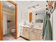 Charming bathroom with double vanity, decorative mirrors, and a shower-tub combination at 809 Berrywood Ct., Myrtle Beach, SC 29588