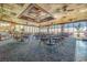 Spacious lounge featuring unique ceiling design, comfortable seating arrangements, and an abundance of natural light at 9400 Shore Dr. # 411, Myrtle Beach, SC 29572