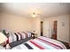 This bedroom offers two twin beds and a ceiling fan at 950 Tiffany Ln., North Myrtle Beach, SC 29582