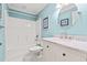 Bathroom with marble countertop vanity, and shower and tub combination at 1032 Chelsey Circle, Conway, SC 29526