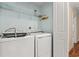 Laundry room with shelving and a washer and dryer at 1032 Chelsey Circle, Conway, SC 29526