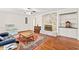 Cozy living room with fireplace, built-in shelves, and hardwood floors at 1032 Chelsey Circle, Conway, SC 29526