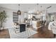 Open concept living/kitchen/dining featuring modern design and lots of light at 1048 Meadowoods Dr., Murrells Inlet, SC 29576
