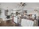 Open-concept living room showcases dining area, and a spacious seating area with decor at 1048 Meadowoods Dr., Murrells Inlet, SC 29576