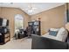 Office/bedroom features a vaulted ceiling, desk area, and daybed, perfect for a guest room at 107 Fox Den Dr., Murrells Inlet, SC 29576