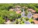 An aerial shot showcasing the community nestled among lush greenery at 1102 Indian Wells Ct. # 2, Garden City Beach, SC 29576