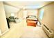 Spacious bedroom with carpeted floors, ceiling fan, and plenty of room for seating and sleeping arrangements at 112 Robin Dr., Georgetown, SC 29440