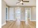 Bright and spacious living room with wood floors, recessed lighting, and neutral paint, ready for personalization at 125 Oak Bay Dr., Georgetown, SC 29440
