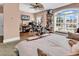 Comfortable bedroom with large window, desk, and fan at 128 Knotty Pine Way, Murrells Inlet, SC 29576