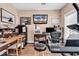 Functional home office features custom lighting, built-in storage, and ample desk space at 128 Knotty Pine Way, Murrells Inlet, SC 29576