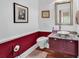 Stylish powder room with granite vanity and a modern bowl sink at 128 Knotty Pine Way, Murrells Inlet, SC 29576