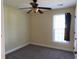 Cozy bedroom featuring a window, ceiling fan and neutral paint at 140 Blue Pride Dr., Loris, SC 29569