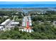 Impressive aerial shot emphasizing the home's position near the coast with easy access to the beach and waterways at 147 Weatherboard Ct., Pawleys Island, SC 29585