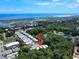 Stunning aerial view showcasing the home's proximity to the beach, marshland, and the community's layout at 147 Weatherboard Ct., Pawleys Island, SC 29585