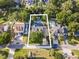 Beautiful aerial view of the home, pool, and private backyard surrounded by lush greenery at 174 Edward Ave., Murrells Inlet, SC 29576