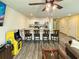Open-concept living area with a breakfast bar and seamless access to the kitchen making the space very inviting at 2021 Loblolly St., Georgetown, SC 29440