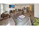 Spacious living room with an open concept kitchen and dining area, perfect for modern living and entertaining at 2021 Loblolly St., Georgetown, SC 29440
