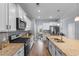 Modern kitchen featuring granite countertops, stainless steel appliances, and ample cabinet space for culinary enthusiasts at 226 Calhoun Falls Dr., Myrtle Beach, SC 29579