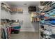 Organized walk-in closet featuring wire shelving and ample space for clothing and storage at 264 Switchgrass Loop, Little River, SC 29566