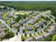 An aerial view of the community showcasing the meticulously landscaped grounds and well-maintained exterior of the condos at 314 Black Oak Ln. # 102, Murrells Inlet, SC 29576