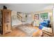 Inviting living room with hardwood floors, staircase, and comfortable seating at 315 72Nd Ave. N # A, Myrtle Beach, SC 29572