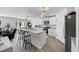 Bright kitchen featuring a large island, stainless steel appliances, and plenty of storage at 417 Spruce Pine Way, Conway, SC 29526