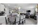 Open concept living space with seamless flow between kitchen, dining, and living areas at 417 Spruce Pine Way, Conway, SC 29526