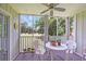 Relaxing screened porch with a view of green space, perfect for outdoor seating and enjoyment at 4650 Greenbriar Dr. # A5, Little River, SC 29566