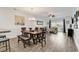 Open floor plan featuring dining and living area, complete with bar stool seating at 4821 Luster Leaf Circle # 202, Myrtle Beach, SC 29577